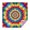 Colorful Tie Dye-1, variant on Rainbow Tie Dye Mandala Pattern Square Tablecloth,Waterproof Square Table Cover,Wipeable Spillproof Washable Table Cover for Home Kitchen Party Decor 42"X42"(107x107cm)