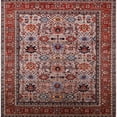 thumbnail image 1 of Ahgly Company Indoor Square Mid-Century Modern Khaki Rose Pink Oriental Area Rugs, 8' Square, 1 of 6