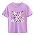 thumbnail image 4 of 100 Days of School Shirt for Boys Purple 5-10 Years | 100th Day Celebration Cotton Tshirt | Kids Short Sleeve Crew Neck Tee,Size 5 T, 4 of 9