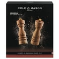 thumbnail image 4 of Cole & Mason London Natural Beech Salt and Pepper Mill Set, 180mm, Precision+ Carbon/Ceramic Mechanisms, Salt and Pepper Grinders with Adjustable Grind, Beech Wood, Gift Set, 4 of 4