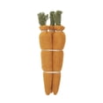 thumbnail image 3 of VHC Brands Spring in Bloom Bundle of 3 Fabric Ornament Carrots 1.5x12, Spring Hanging Decoration, Small Hanging Spring and Easter Decor, 3 of 3