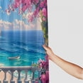 thumbnail image 3 of Orinice Mountain Scenic Shower Curtain Forest Pine Trees Lake View Rustic Wilderness Blue Sky White Cloud Nature Scenery Outdoor Landscape Bathroom Decor Curtain Set with Hook 69x72, 3 of 7