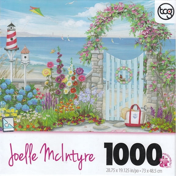 Joelle McIntyre 1000 Piece Jigsaw Puzzle Summertime Gate at the Beach
