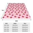 thumbnail image 3 of Vsdgher Strawberries Ultra-Soft Micro flannel Blanket Throw Blankets for Couch Sofa, Bed (4 sizes)-50"x40", 3 of 7