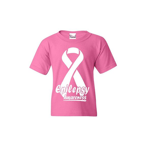 MmF - Big Girls T-Shirts and Tank Tops, up to Big Girls Size 24 - Epilepsy Ribbon