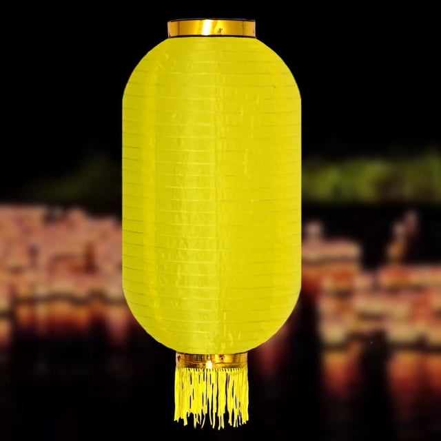 Nvzi 2 linternas tradicionales japonesas de seda de 12 pulgadas, lámpara colgante roja para barra de ramen con borlas doradas para decoraciones de patio al aire libre de Año Nuevo chino