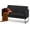Black, variant on Coewske 51'' W Comfy Modern loveseat Sofa 2-Seat Small Sofa Couch w/ 2 USB Ports Black