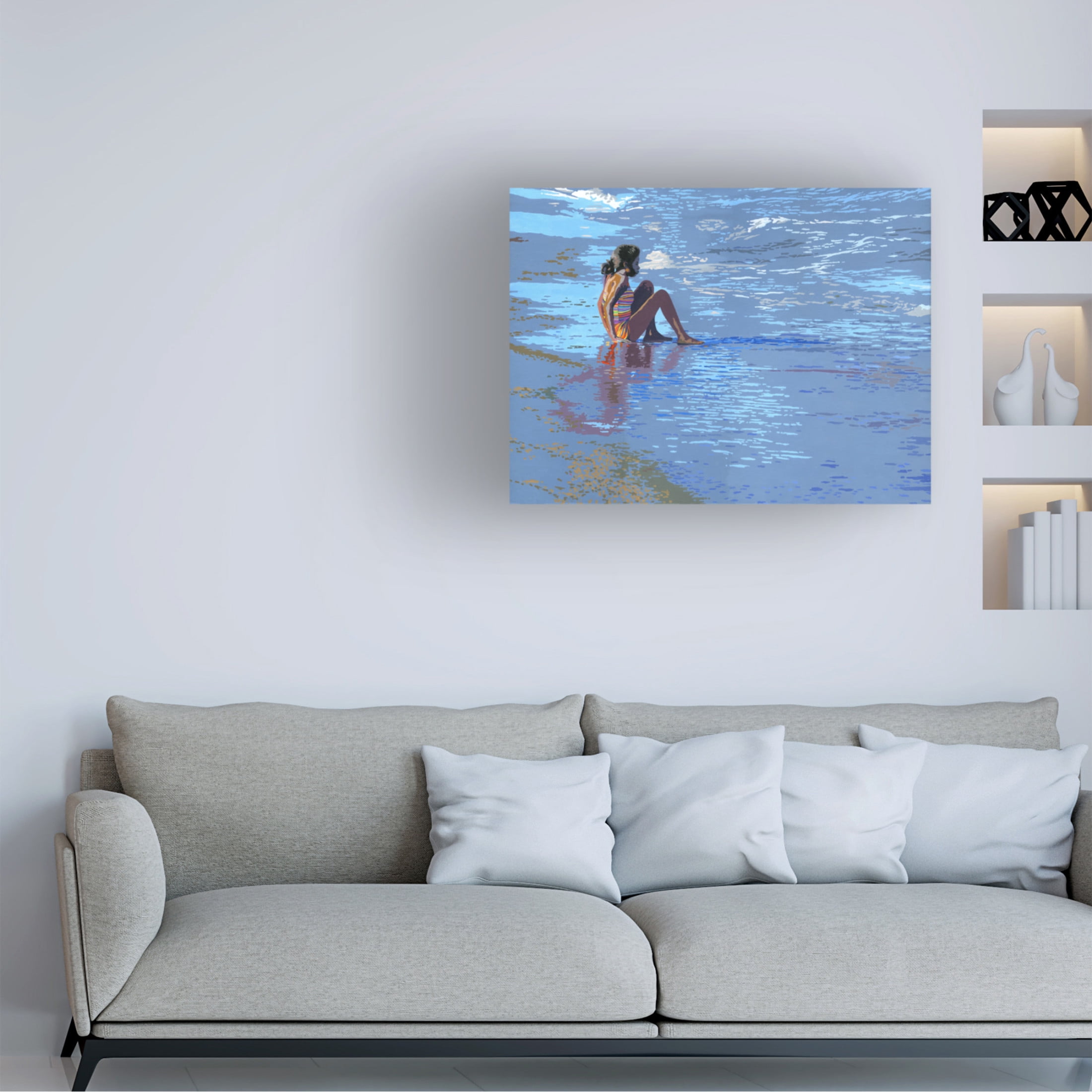 Canvas Wall Art - John Morrow 'Beyond Horizons' Wall Art for Living Room, Bedroom, or Office Décor by Trademark Fine Art - 24 x 18 Inches