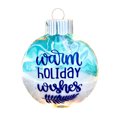 thumbnail image 2 of Coollooc 3D Beach Christmas Ornament, 2Pcs Blue Sea Theme Holiday Ball for Christmas Tree, Beach House Decor & Tropical Party, Nature Decorations for Holiday Decors & Seasonal(M,3D), 2 of 7