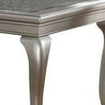 thumbnail image 4 of Reme 66-84 Inch Dining Table-6 Seater Extendable-Glass Silver Wood, 4 of 7