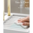 thumbnail image 3 of Organizador de Joyas Vlando de 3 Niveles en Cuero Blanco y Dorado, 3 of 7