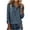 02# Gray, variant on Women's Knit Sweater with Denim Collar Slim Fit Stretchy Ribbed Button-Up Pullover Casual Long Sleeve Winter Tunic Top S-3XL