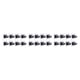 thumbnail image 4 of Billuyoard 8 PCS Barra de cortina Soportes Soporte Cortinas Montaje en pared fijo Negro Type1, 4 of 6