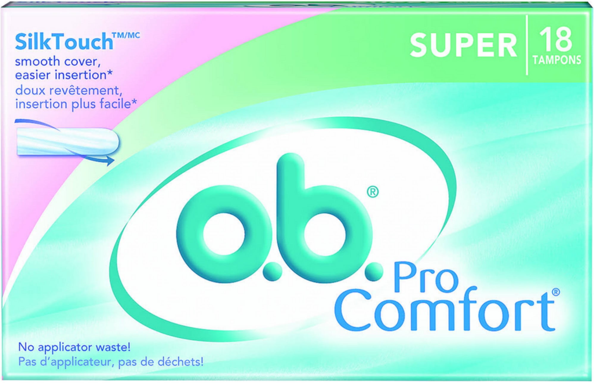 4 Pack o.b. Pro Comfort Tampons Super 18 ea