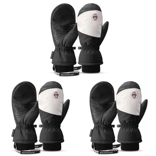 Guantes Esquí Unisex Nieve Impermeables Invierno Con Pantalla Táctil (XL)