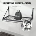 thumbnail image 3 of KFFKFF Pot Rack Wall Mounted, 24 inch Pot and Pan Hanging Rack, Pot and Pan Hanger with 12 S Hooks, 55 lbs Loading Weight, Ideal for Pans, Utensils, Cookware in Kitchen, 3 of 9
