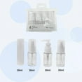 thumbnail image 2 of Unique Bargains 4 Pcs Travel Container Set Portable Travel Bottles Set White, 2 of 6
