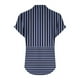 thumbnail image 4 of Vestidos Casuales Para Mujer, Blusas De Mujer De Moda Camiseta informal de manga corta con cuello en V y botones para mujer, 4 of 5