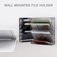 thumbnail image 3 of Wall File Holder Mail Organiser Magazine Storage Rack for File Paper Notebook, 3 of 8