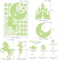 thumbnail image 2 of BESTOYARD Luminous Stars Stickers Green 282Pcs 11.7x8.3in, 2 of 6