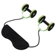 thumbnail image 3 of Abdominal Power Roll Rueda doble Cuerpo completo Adelgazamiento Fitness Deporte Entrenamiento Entrenador (Negro + Verde), 3 of 8