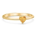 thumbnail image 1 of Bague Pierre de Naissance Cœur - Citrine (Novembre), 1 of 6
