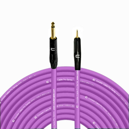 Coluber Cable 1/4" TS Male to 3.5 TS Male - Pro 3-Pin Microphone Connector