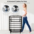 thumbnail image 5 of DRNANLIT Rollaway Bed Folding Bed with 6cm Foam Mattress for Adults & Guest with Sturdy Metal Frame, 5 of 10