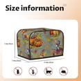 thumbnail image 4 of Toaster Covers 2 Slice, Gnomes With Pumpkins Waterproof Bread Machine Cover Fits for Standard 2 Slice Toasters, Home Decor Toaster Protection with Hanging Rope, 4 of 7