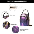 thumbnail image 4 of FORMRS Crossbody Bag for Women Quilted Travel Shoulder Cell Phone Purse with Chain Strap Handbag, Pink Road, 4 of 7