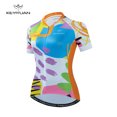 thumbnail image 3 of KEYIYUAN, camiseta de ciclismo para mujer, ropa deportiva para exteriores de montaña, camiseta de verano de manga corta para bicicleta, camisetas de ciclismo de carreras, maillot ciclista para mujer, 3 of 5