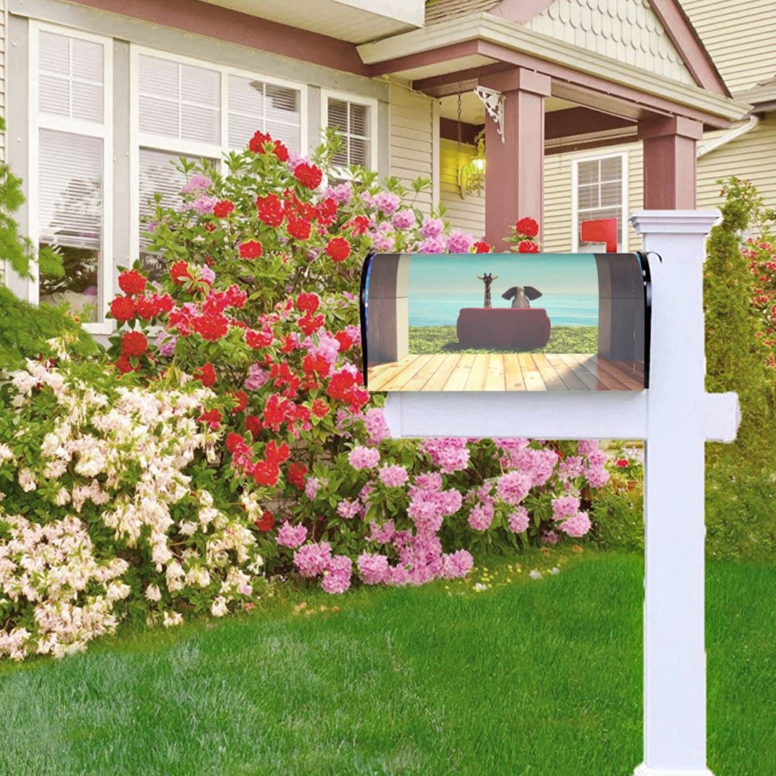 Kdxio Magnetic Mailbox Cover 21x18 in Mailbox Cover Outdoor Decoration Holiday Mailbox Covers for Home Garden Yard-21x18 in