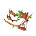 thumbnail image 4 of EeaseMX 5 piezas de columpio para hámster, columpio de peluche con forma de árbol y hojas colgantes, juguete creativo de teleférico., 4 of 7