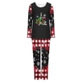 thumbnail image 4 of Tnhcen Christmas-Themed 2-Piece Women's Pajamas Set Crew Neck Long Sleeve Top Pants Soft Holiday Nightwear with Festive Prints for Lounge Home Wear S-3XL, 4 of 6