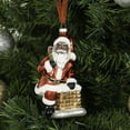 thumbnail image 5 of Every Day is Christmas Glass Blown Ornaments 2021 Cute Hand Made Figurines Tree Decoration, Chimney Santa, 5 of 5