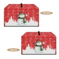 thumbnail image 6 of FOR U DESIGNS Snowmen Snowflake Pattern Microwave Oven Cover Foldable Machine Protector Decorative Dustproof Protections for Toaster Oven Christmas Decoration Accessories-S, 6 of 8