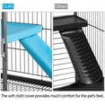 thumbnail image 5 of Alden Design Rolling Metal Animal Cage with Removable Ramp & Platform, Black, 5 of 9