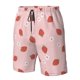 thumbnail image 4 of Balery Hand Drawn Strawberry Traje de Baño Estilo Hawaiano para Hombre, Shorts de Secado Rápido con Bolsillos-Medium, 4 of 6
