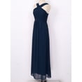 thumbnail image 2 of MSemis Women Sleeveless Long Formal Evening Party Wedding Bridesmaid Dress Navy_Blue 10, 2 of 7