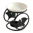thumbnail image 2 of injoyjo Modern Essential Oil Burner Furnace Decoration Diffuser, Tealight Candle Black, 2 of 8
