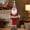 A, variant on Christmas Plush Deer Figurine with Retractable Telescopic Legs, Standing Xmas Holiday Decor Ornament, Festive Party Gift Doll