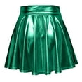 thumbnail image 2 of Baqcunre Womens Sequin Skirt Sparkly Skirt for Women Ruffle Skirt Glitter Skirt Shiny Skirt Pleated Skirt One Pack Green S, 2 of 7