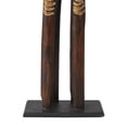 thumbnail image 5 of 8" x 31" Dark Brown Wood Giraffe Sculpture, by DecMode, 5 of 9