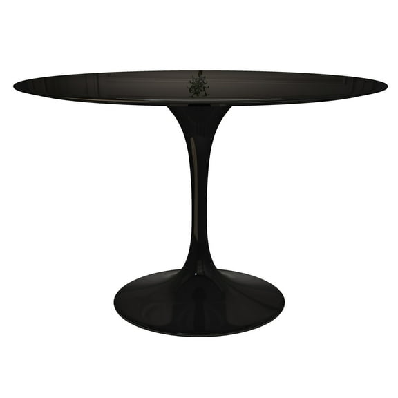 Modholic Tulip 48" Fiberglass Dining Table, Black