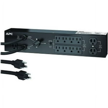 APC by Schneider Electric 8-Outlets 2.2kVA PDU - NEMA 5-20P - 2 x NEMA 5-20R, 6 x NEMA 5-15R - 120 V - 2200 W - Overload Protection - 8 ft Cord Length - 2U - Rack-mountable