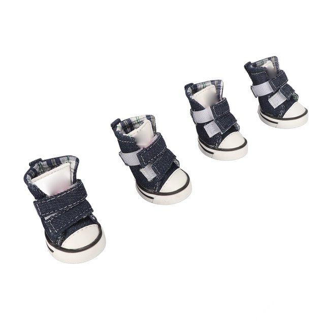 Protector De Patas Para Mascotas, Elegante Resistente Al Desgaste, Zapatos De Lona Para Cachorros, Lindo Forro De Algodón, Transpirable Para Viajes Al Aire Libre Para Perros