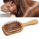 thumbnail image 5 of Cepillo de pelo de paleta de bambú ergonómico, desenredante, alisador, masajeador, cepillo para el cabello, herramienta de peinado, 5 of 14