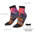 thumbnail image 6 of Fuzoiu Lantern Giraffes Magical Forest Print Adult Socks, Crew Moisture-wicking Socks, Unisex Cushion Crew Socks,Casual Sports Ankle Socks, 6 of 7