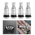 thumbnail image 2 of Paquete de 4 válvulas de neumático de acero inoxidable duraderas, elegantes vástagos metálicos, tapas de válvulas de rueda para vehículos y motocicletas s202412241035, 2 of 5