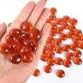 thumbnail image 5 of HUIANER 100PCS Orange Decorative Flat Glass Marbles 17-19mm Rock Vase Filler Mixed Color for Fish Tank Table Scatter Decor, 1LB, 5 of 8